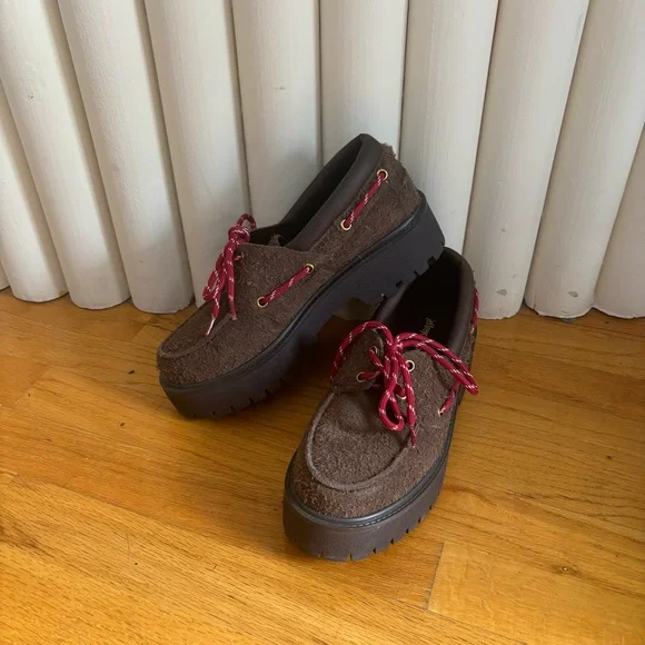 Jeffrey Campbell lug sole boat shoe loafer - Picture 2 of 7